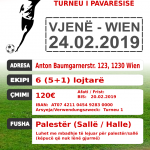 TURNE NË FUTBOLL - MË 24.02.2019 - NË  VJENË